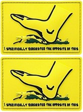 Step on Snek Specifically Requested The Opposite PVC Patch | 2PC HOOK 3"x2"