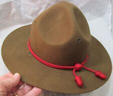 E87S WORLD WAR II 1944 FIELD SERVICE DRILL INSTRUCTOR SERGEANT HAT OLIVE DRAB picture