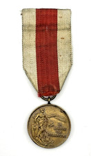 Poland 3 Polish Firefighter Medal Za Zaslugi Dla Pozarnictwa Bronze Vintage PRL