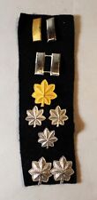 WWII Era Lieutenant, Captain, Lieutenant Colonel and Full Colonel Rank Pins picture