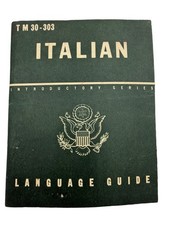 ✨✨WWII TM 30-303 Italian Language Guide Booklet✨✨