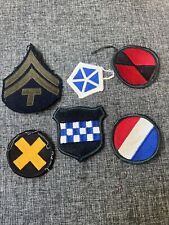 LOT OF 6 VINTAGE MILITARY PATCHES picture