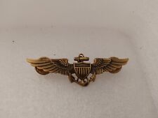 Vintage US Naval Aviator Pilot Wings  LGB 1/20th 10K Gold Filled picture