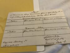 CIVIL WAR 2 DOCUMENTS 1st NY LIGHT ARTY MITCHELL STATION & PETERSBURG HORSES ETC picture