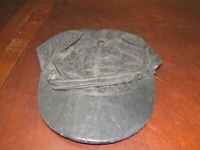 VINTAGE LEATHER  WWII MECHANICS HAT?? - VERY GOOD/ EXCELLENT - PLIABLE LEATHER picture