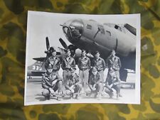 Original Photo WW2 8th AF B-17 Bomb Crew Photo IDed 8x11 size picture