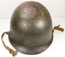 WW2 US Army Military M1 Helmet Steel Pot Shell Fixed Bale Front Seam FS FB picture