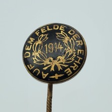 WWI Austrian Stickpin Auf Dem Felde der Ehre 1914 Patriotic Mourning Pin Badge