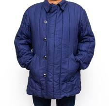 Soviet Military Winter Padded Jacket Vatnik Uniform Blue Telogreika sz XL 52-5