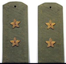 USSR Soviet Union Army Lieutenant General Rank Shoulder Board Pair Green Shirt picture