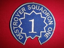 US Navy Destroyer Squadron One DESRON 1 PACIFIC FLEET Pocket Patch 