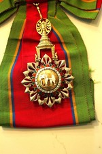 Thailand Order of the White Elephant Grand Cross Badge & Sash