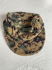 Marine Corps USMC 8 Point Woodland Marpat Camouflage Cover Hat Cap Size Medium picture