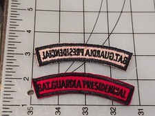 Original Patch COLOMBIAN ARMY BATALLON GUARDIA PRESIDENCIAL Tab Cut Edge 2982
