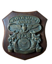 1958 USN Fleet Tactical Support Squadron 21 National Safety Award 