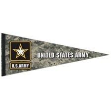 United States Army Felt Pennant 12X30 Nice Quality Not The Cheap Paper Version
