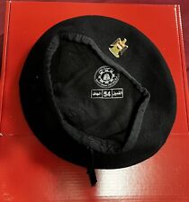 VINTAGE IRAQI ARMED FORCES BLACK BERET W/ COLOR PIN BADGE LATER 1980’s picture