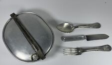 WW1 US Army Unit Marked TUSA Co 1917 Dated Mess Kit W/ Eating Utensils 104 Co. E picture
