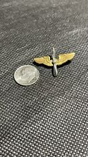 Vintage WWII Army Air Corps Pilot Wings & Propeller pin picture
