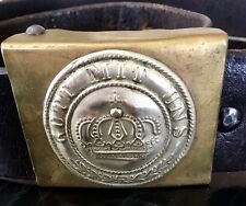 Franco-Prussian War-WW1, Prussian M1847 Enlisted Man's Unit Marked Buckle & Belt picture