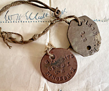 WW1 GREAT WAR SOLDIERS DOG TAGS + WILL, ATTESTATION, PHOTO, MIDDX REGT T.F X7 picture