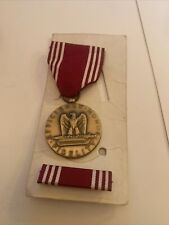 Vintage WWII US Army Good Conduct Medal Named Award WW2 Military Pin picture