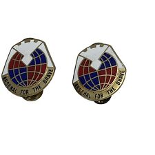 US Army Pin Lapel Insignia Arsenal for the Brave Crest Lot of 2 picture