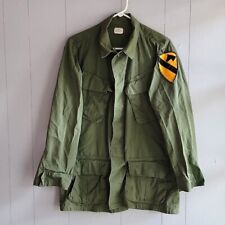 Combat Tropical Mens Coat Year 1968 Vintage War Jacket With 1960s Patch Small picture