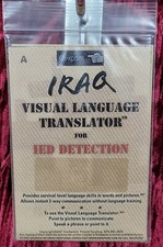 NEW Vintage 2006 US Army Iraq War Era Visual Language Translator IED DETECTION