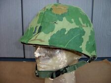 US M1 Helmet Vietnam Era w/ Mitchell Camo Cover & Early 1960s CAPAC Liner picture