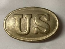 Brass Plate? US Civil War Infantry Soldiers U.S. Union Army Soldier Belt Buckle picture