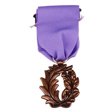 France Palm Leaf Purple Knight Medal Highest Honor Medal For Cultural Education