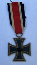 Original 1939 WW2 German 2nd Class Knights Iron Cross Medal Ribbon 16 Stamp picture