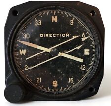 Original WWII 1944 US Air Force Aircraft Gauge Indicator Remote Magnetic Compass picture