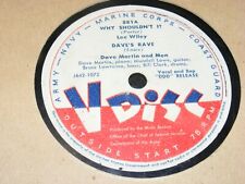 LEE WILEY 78 rpm V DISC WW II #881 Dave Martin PAUL BARON Jump & BOP Rough picture
