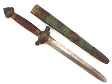 Excellent 18-19th C. Chinese JIAN Dagger Knife In Stingray Skin Mounts. picture