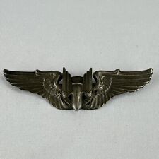 Vintage Sterling Silver US Army Air Force AAF Aerial Gunner Wings Pin picture