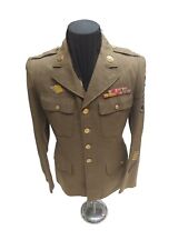 United States Army WW2 Dress Jacket Four Pocket Size 39R With Awards Original  picture