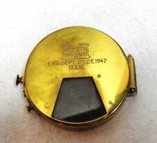 WWII era Brass Clinometer by Smith & Wesson Eng Dept USCE 1942 Brass picture