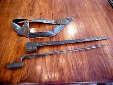 Civil War Grouping: Bayonet, Scabbard, Belt, Oval US Buckle UNTOUCHED & ORIGINAL picture