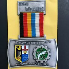 Bitburg 1981 Medal French Army 512 Groupe de Transport Germany Marche Populaire  picture
