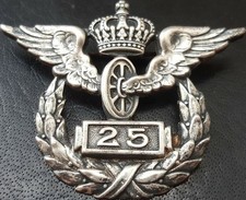 ✚10700✚ German Prussian WW1 Decoration for 25 Years Railway Service Badge Wagner