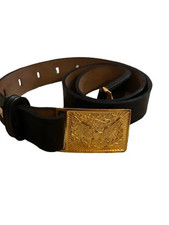 US Army Repro Leather Belt Brass Eagle Buckle – Civil War to WWII Era 44"