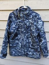US Navy Blue Digital Camo Blueberry Working Parka Coat Small Short Jacket (#3#) picture