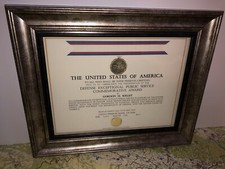 DEFENSE EXCEPTIONAL PUBLIC SERVICE COMMEMORATIVE MEDAL CERTIFICATE ~ Type-1