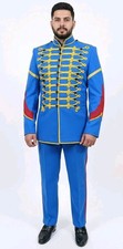 Royal Blue Military Marching Band Jacket & Trousers | Drum Major Parade Costume
