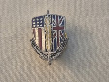 Early Occupation Period Fellowship of US - British Comrades Italian Made Badge