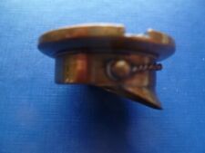TRENCH ART -  Brass Officers Peaked Cap. picture