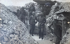 RARE WWI GERMAN REAL PHOTO POSTCARD (RPPC) – 1. TELEPHONSTATION IN LE FORNET