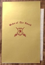 1969 US AIR FORCE ORDER OF THE SWORD DINNER BRIG GEN WILLIAM V McBRIDE Z5192